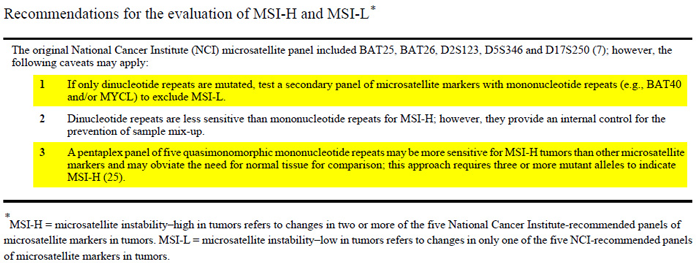 2004年修订版Bethesda指南 J Natl Cancer Inst._微卫星不稳定(MSI)检测的位点如何选择?_BJL(中国)基因 2004年修订版Bethesda指南 J Natl Cancer Inst._微卫星不稳定(MSI)检测的位点如何选择?_BJL(中国)基因